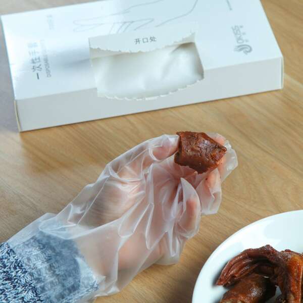 

100pcs Disposable Kitchen Glove, Clear