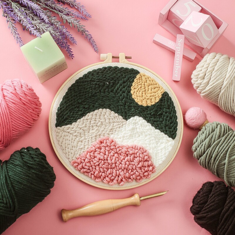 

Scenery DIY Poke Embroidery Kit, Multicolor