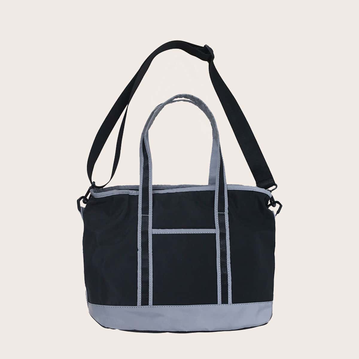 

Guys Large Capacity Reflective Tote Bag, Black