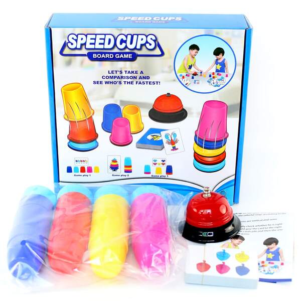 

Детская настольная игра с чашками, Многоцветный