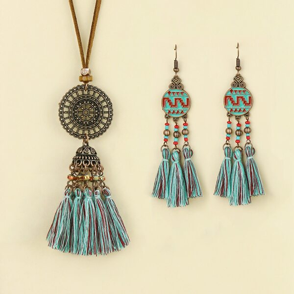 

3шт ювелирные изделия с бахромой, Многоцветный