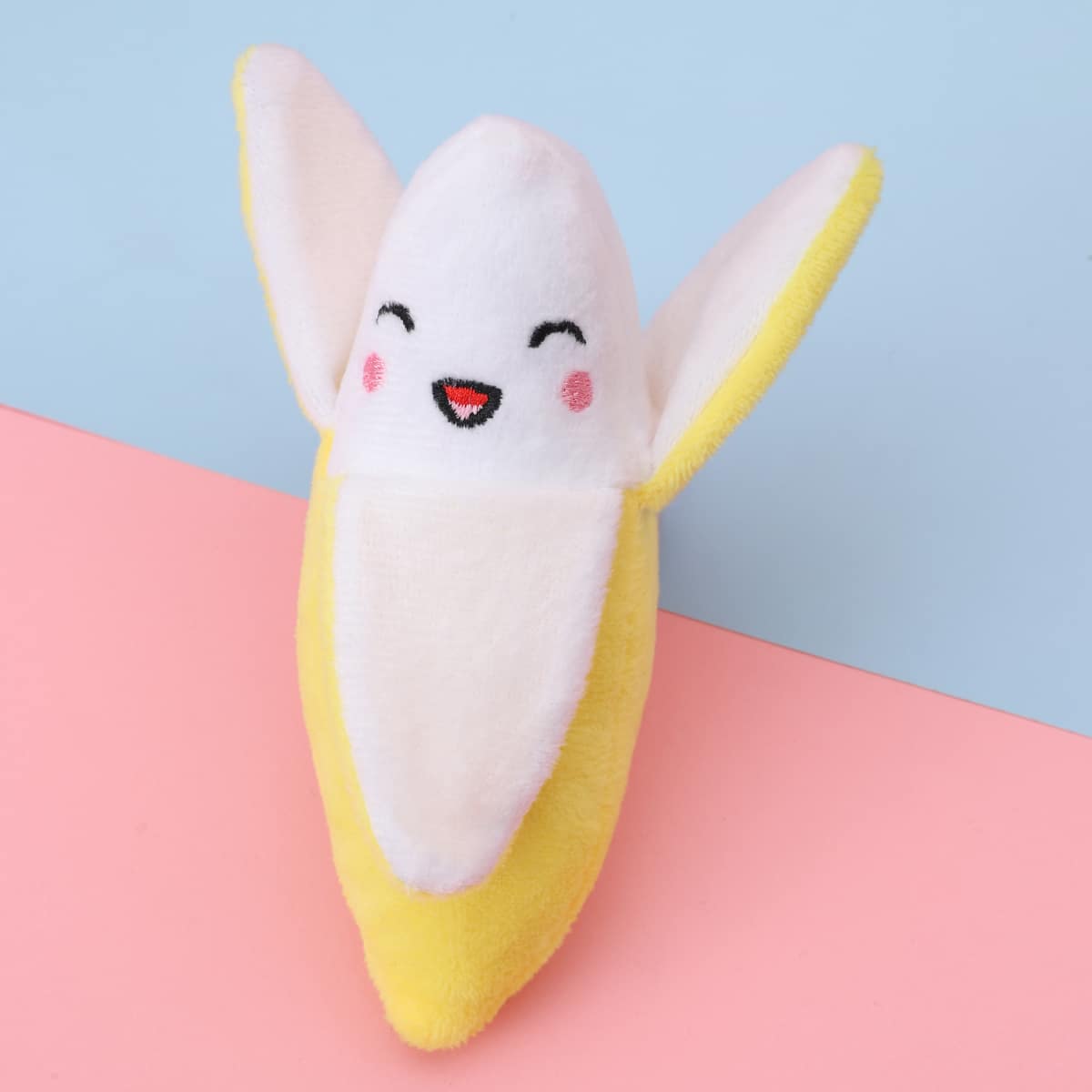 

Banana Shaped Dog Toy, Yellow