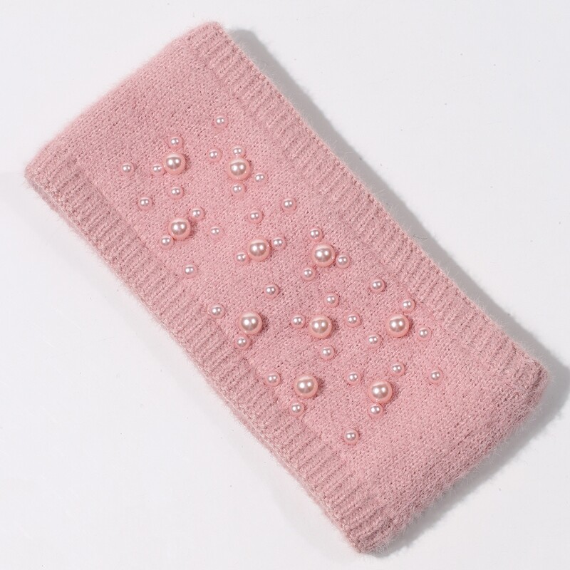 

Faux Pearl Decor Headband, Pink
