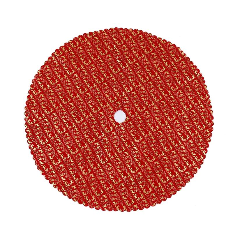 

Elk Print Christmas Tree Skirt, Red