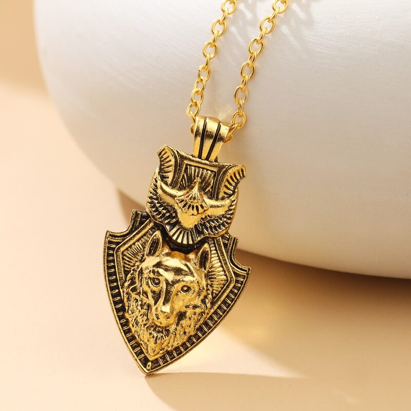 

Guys Animal Charm Necklace, Gold
