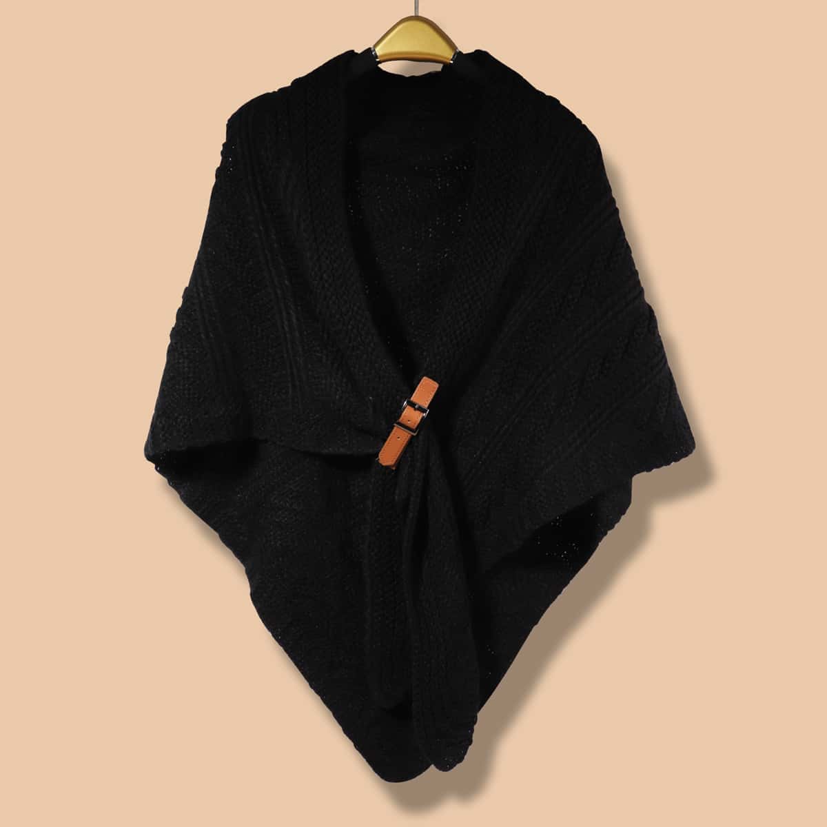 

Plain Shawl Scarf, Black