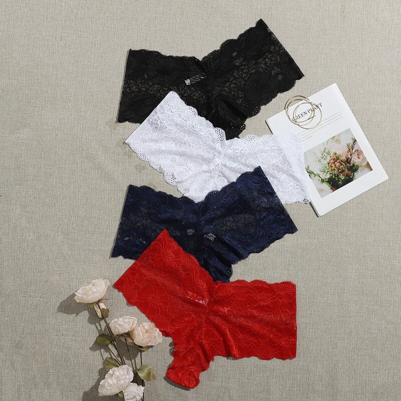 

4pack Plus Floral Lace Panty Set, Multicolor