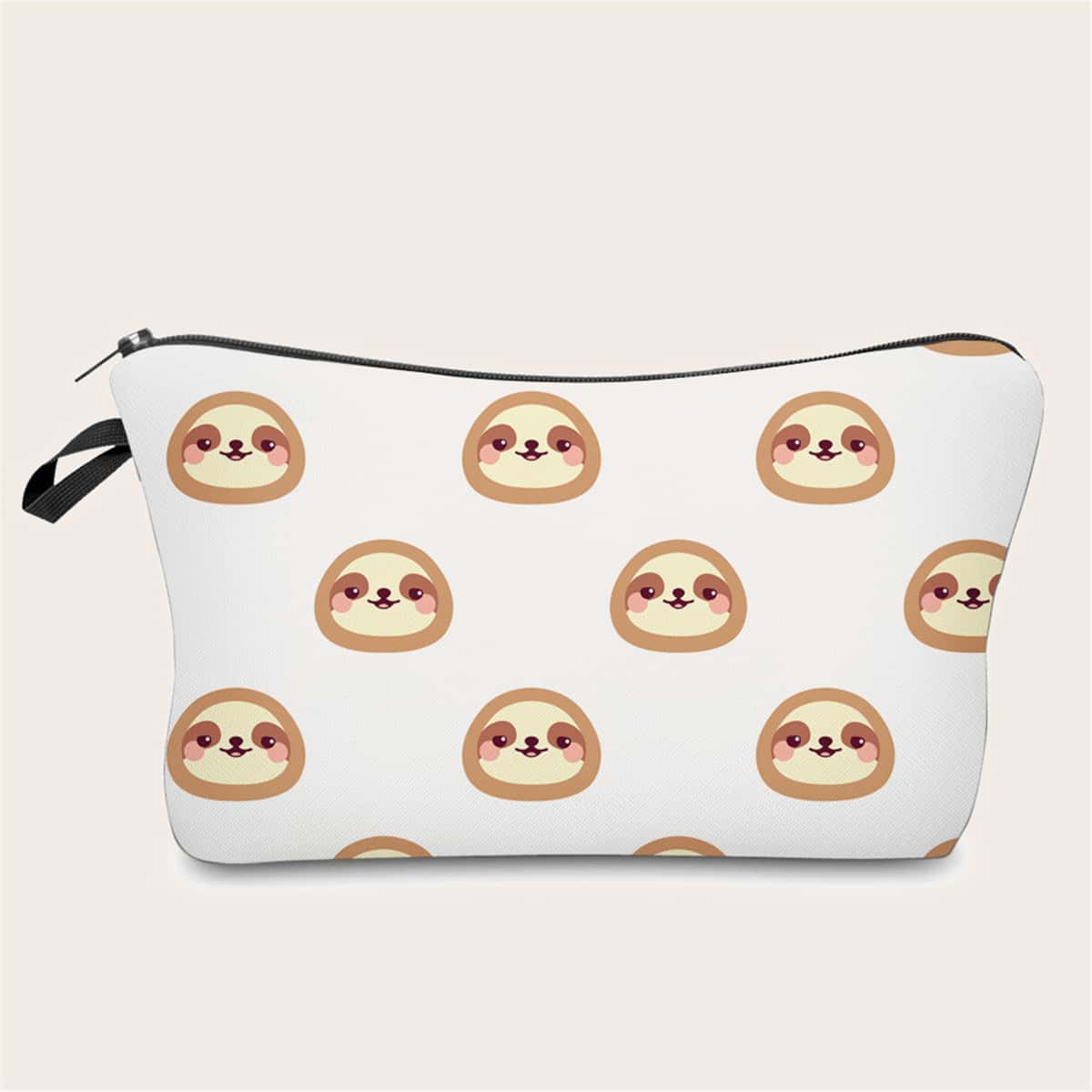 

Sloth Pattern Makeup Bag, Multicolor