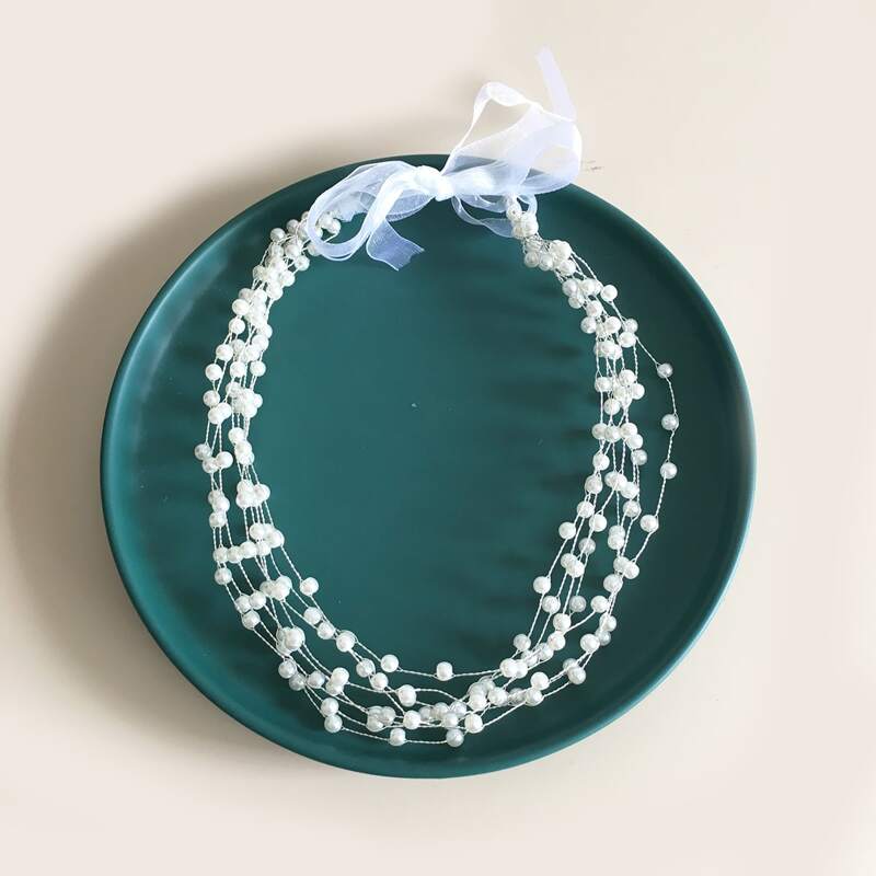

Faux Pearl Decor Hair Accessory, White