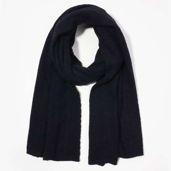 

Simple Plain Scarf, Black