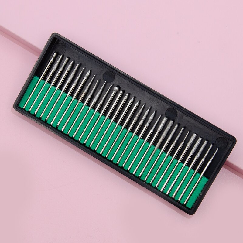 

30pcs Nail Polishing Head, Silver