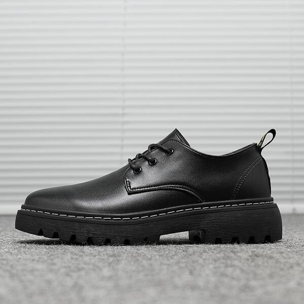 

Men Lace Up Front Dress Shoes, Black
