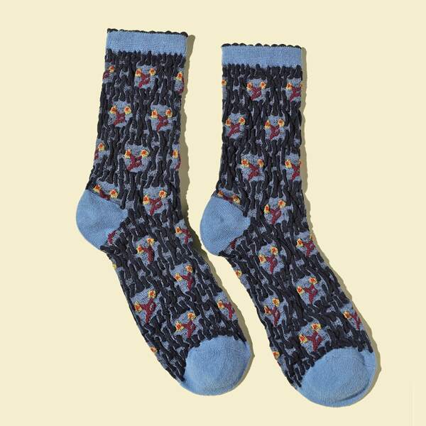 

Graphic Crew Socks, Multicolor