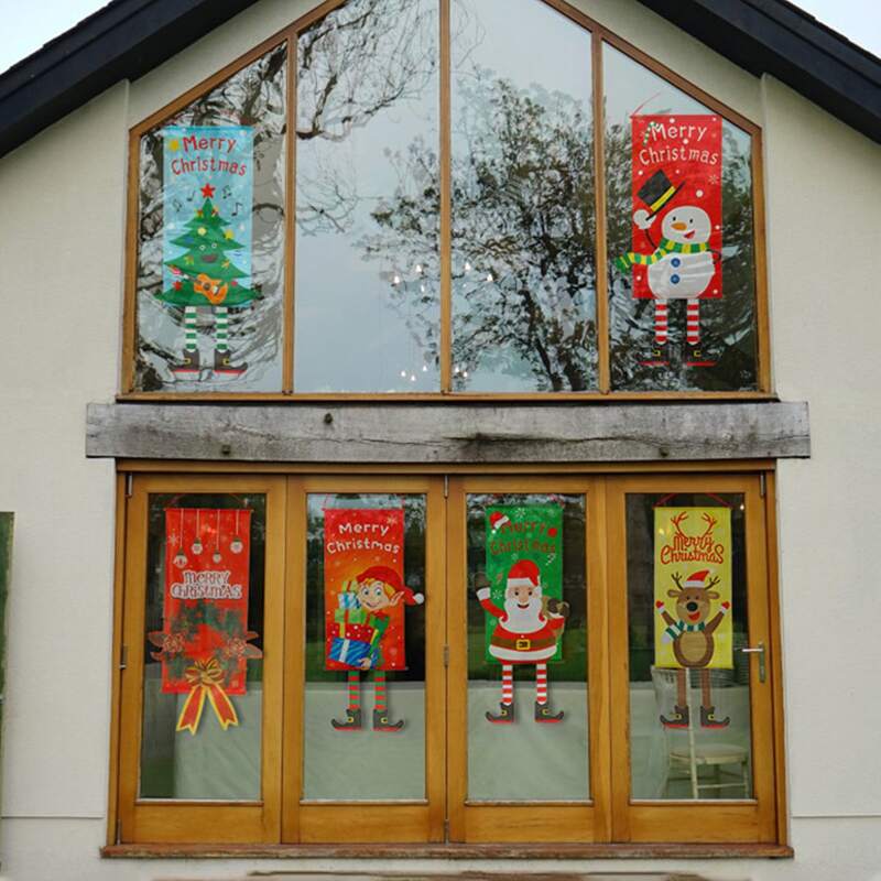

1pc Random Christmas Party Banner, Multicolor