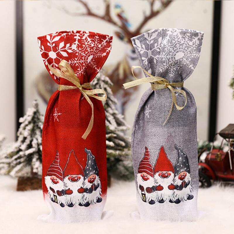 

1pc Random Christmas Wine Bottle Cover, Multicolor