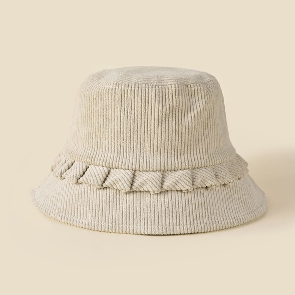 

Corduroy Bucket Hat, Beige