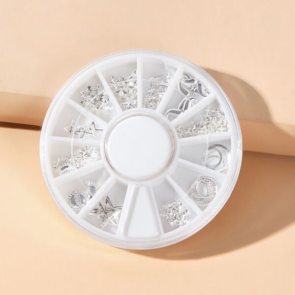 

1box Star Nail Art Decoration, Silver