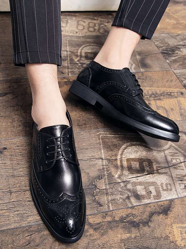perforated dress shoes