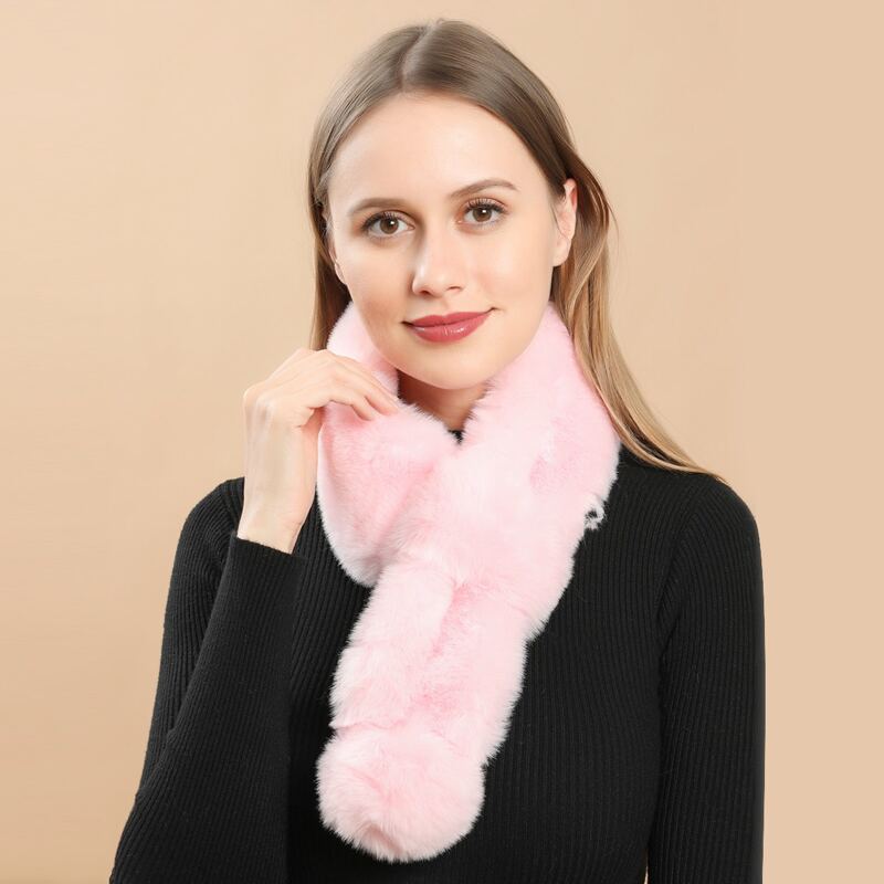

Plain Warm Scarf, Pink