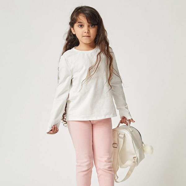 

Girls Solid Top, White
