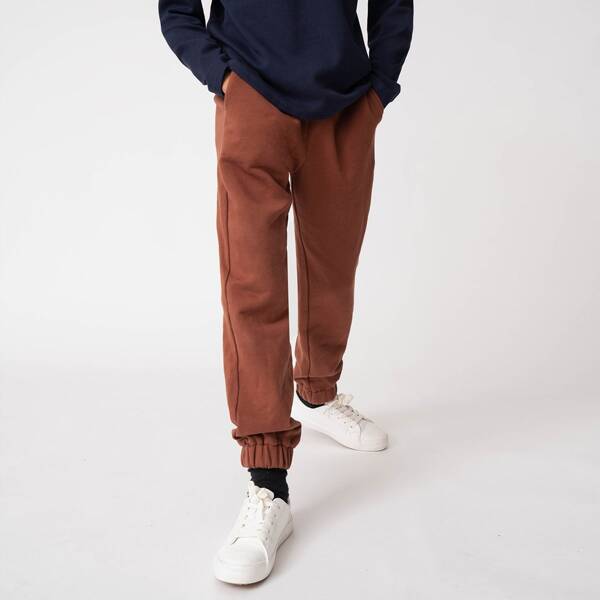 

Boys Slant Pocket Sweatpants, Rust brown