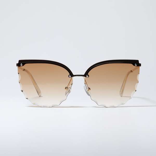 

Cat Eye Rimless Sunglasses