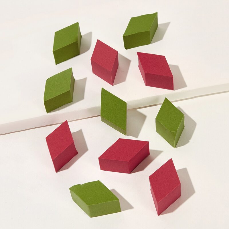 

15pcs Christmas Powder Puff, Multicolor
