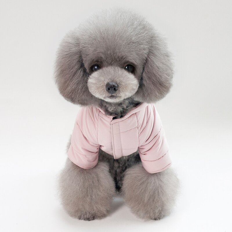 

Solid Hooded Dog Coat, Pink
