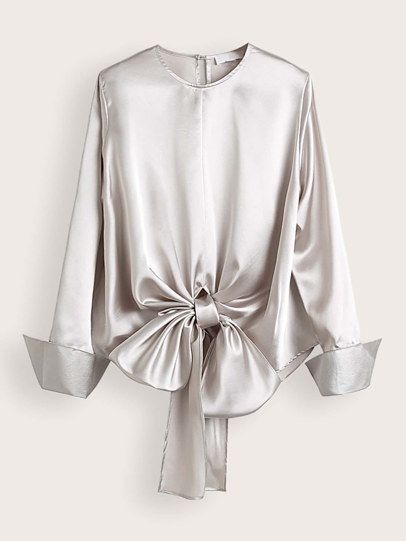 silver satin blouse uk