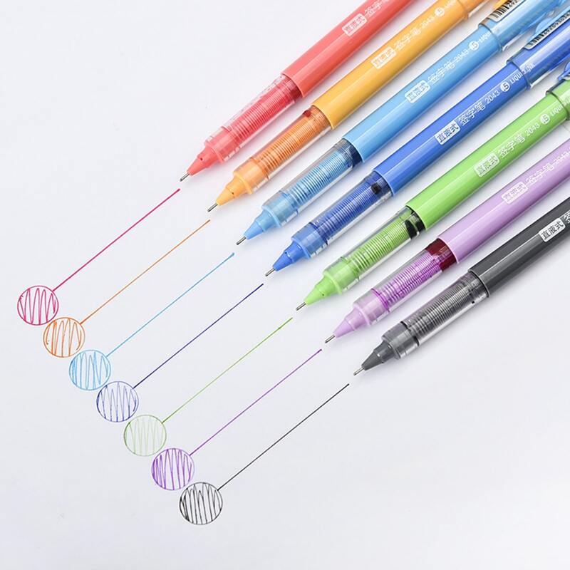 

2pcs Random Colorful Gel Pen, Multicolor