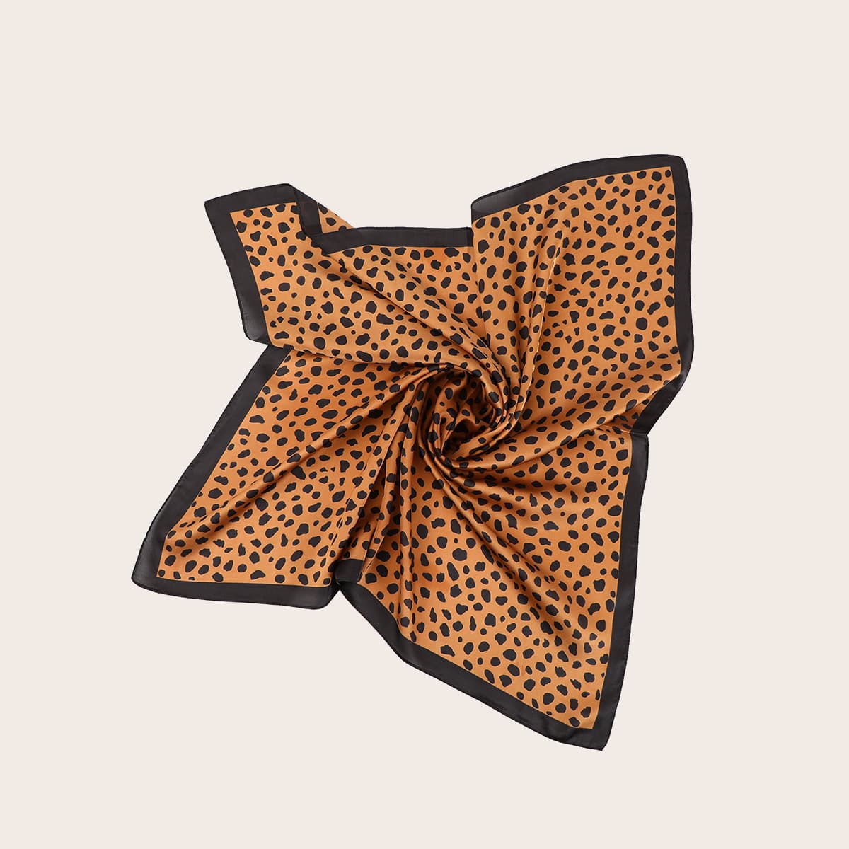

Leopard Pattern Bandana, Brown