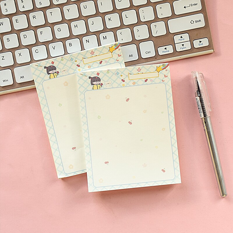 

1pc Cartoon Graphic Memo Pad, Multicolor