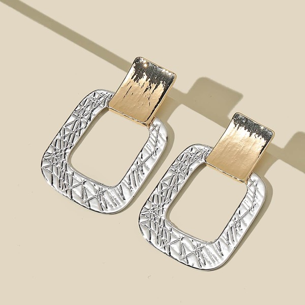 

Geometric Drop Earrings, Multicolor