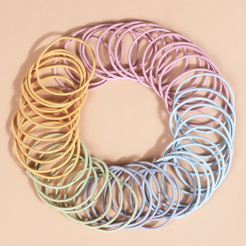 

100pcs Colorful Hair Tie, Multicolor