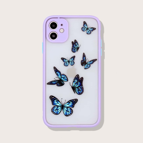 

Чехол для iPhone с узором бабочки, Многоцветный