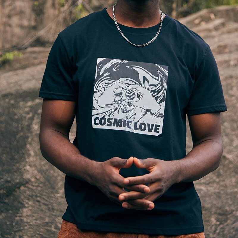 

Guys Letter Graphic Tee, Black