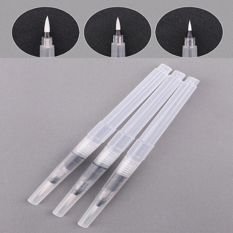 

3pcs Clear Refillable Paintbrush