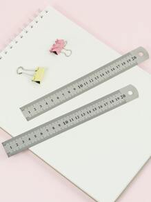 1把不锈钢尺，尺子 - 銀色 - 查看 1