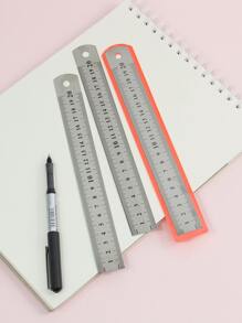 1把不锈钢尺，尺子 - 銀色 - 查看 2