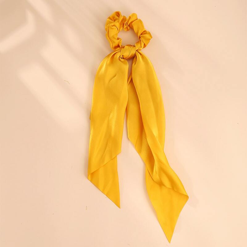 

Satin Scrunchie Scarf, Yellow