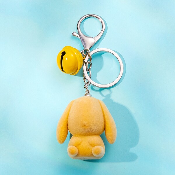 

Bell Decor Cartoon Keychain, Yellow