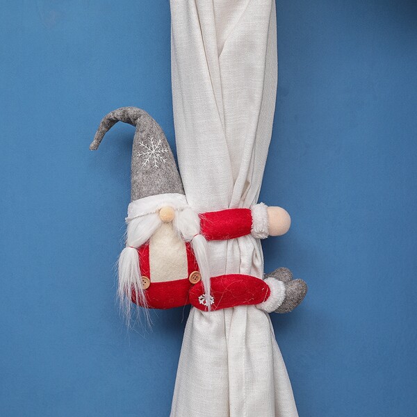 

1pc Christmas Curtain Buckle, Red