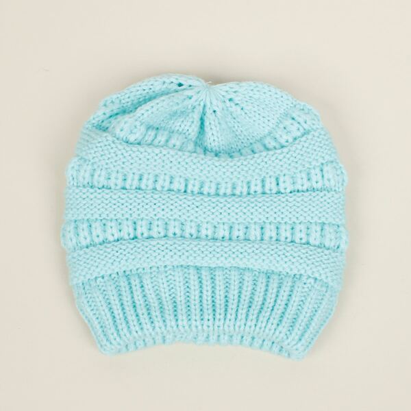

Toddler Girls Knit Beanie, Mint green