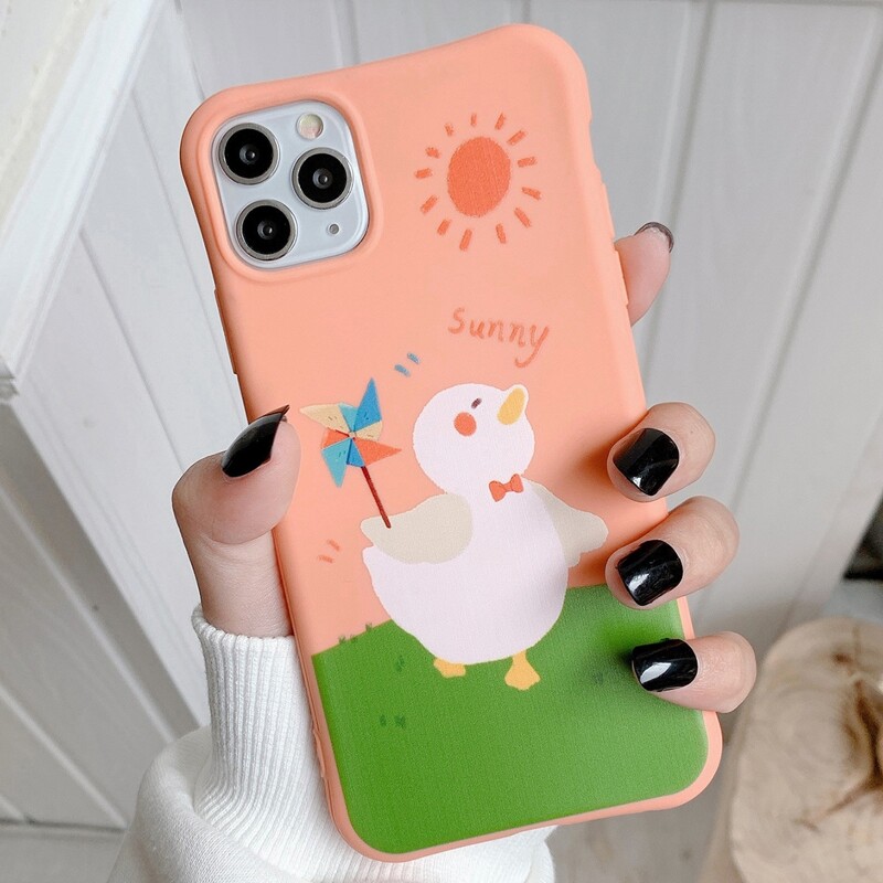 

Cartoon Duck iPhone Case, Multicolor