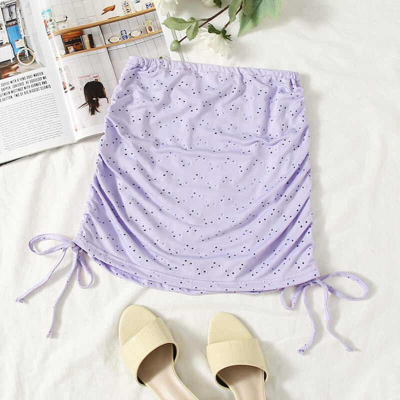 

Drawstring Side Schiffy Skirt, Pastel lilac purple