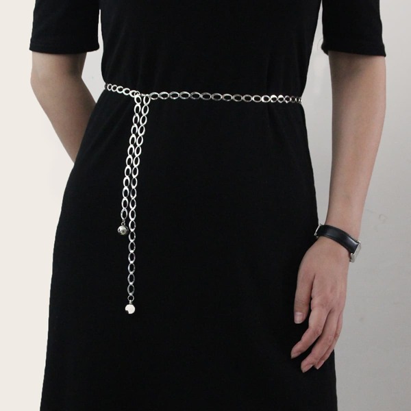 

Minimalist Chain Belt, Silver