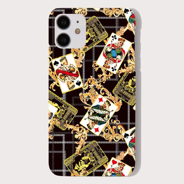 

Playing Card Pattern iPhone Case, Multicolor