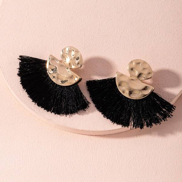 

Tassel Decor Earrings, Gold