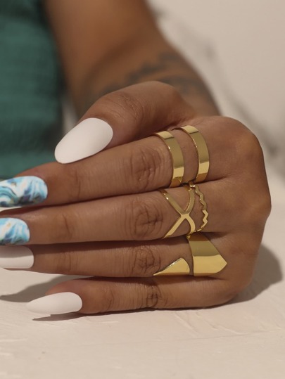 4 piezas anillo minimalista