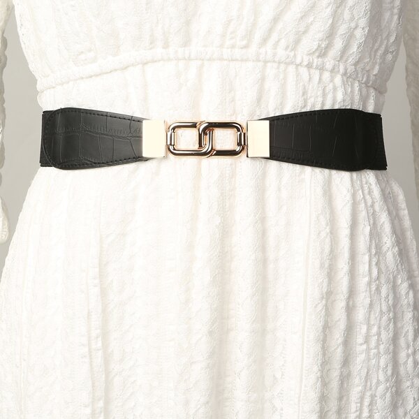 

Metal Buckle Belt, Black